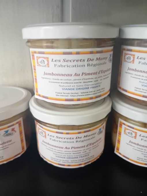 JAMBONNEAU AU PIMENT D 'ESPELETTE FAIT MAISON -