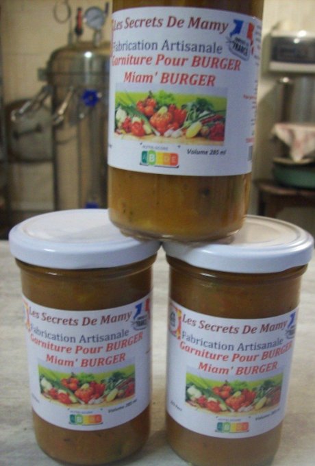 ASSORTIMENT GARNITURE DE LEGUMES, BOEUF, POULET POUR BURGUER  2X3 = 6 POTS DE 280 ML  - Copie