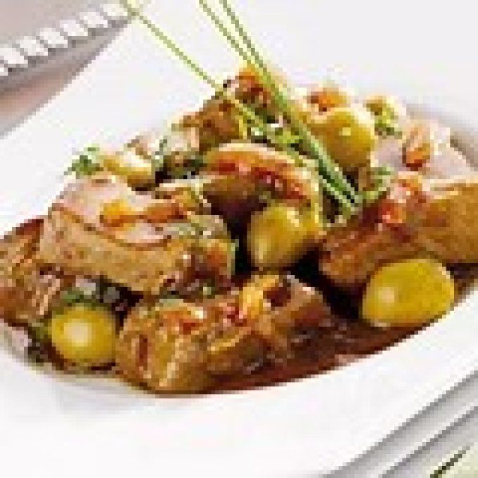 Mercredi :  Sauté de porc MAISON aux olives 