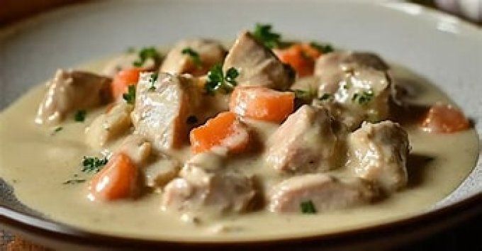 JEUDI : 2  Blanquette de Dinde MAISON aux champignons 
