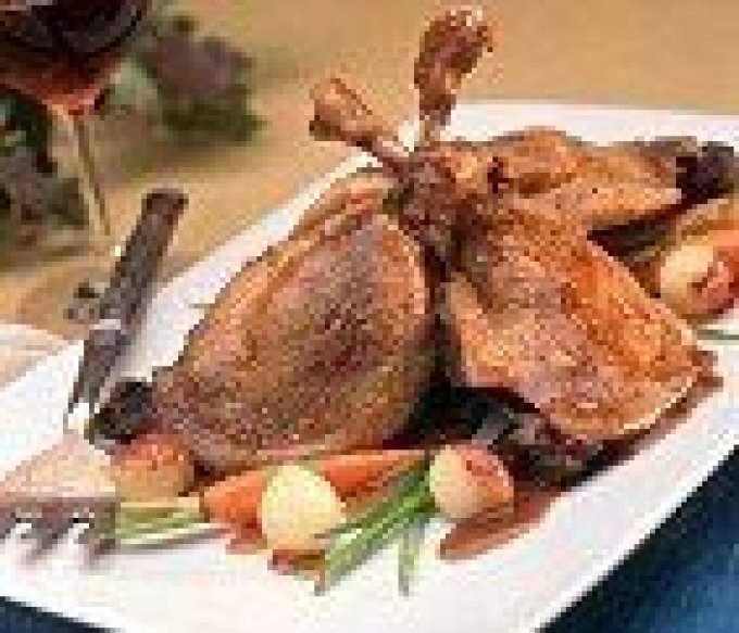   Cuisses de canard confites  sauce cèpes - maison