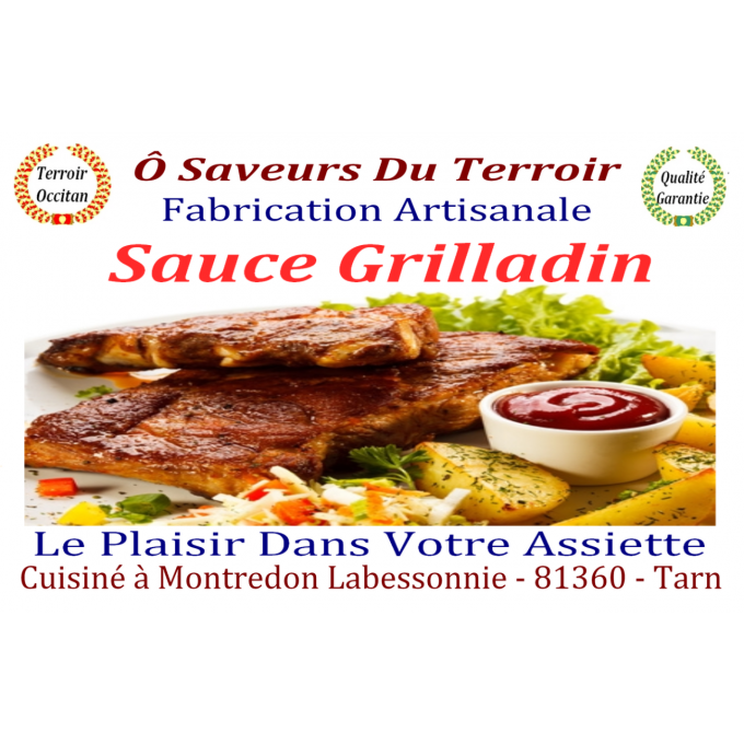  Carton de 6 Sauces Grilladin - Barbecue - 200 ML