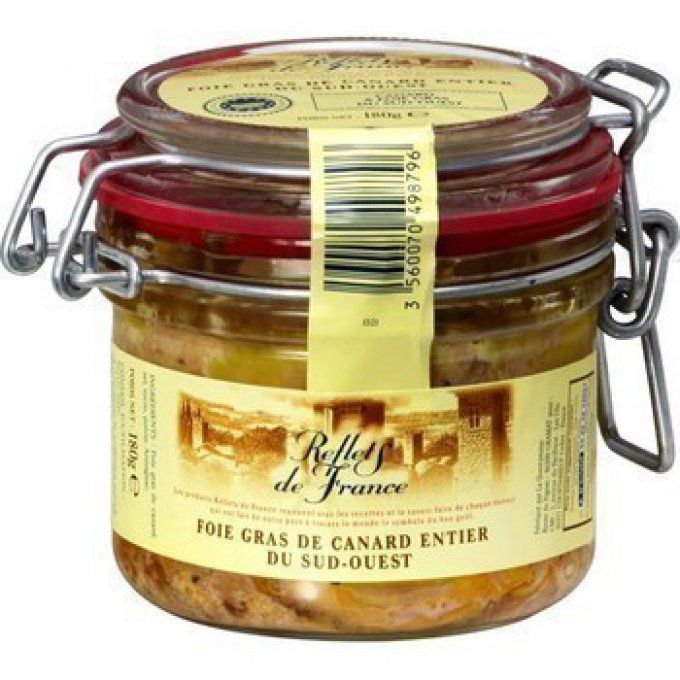 foie gras de canard entier sud ouest 180 gr