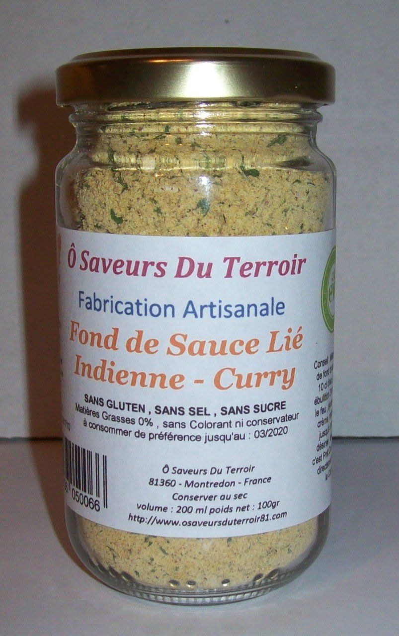 24 Fonds de Sauce Saveurs Curry Indienne 200 ML/100 gr 