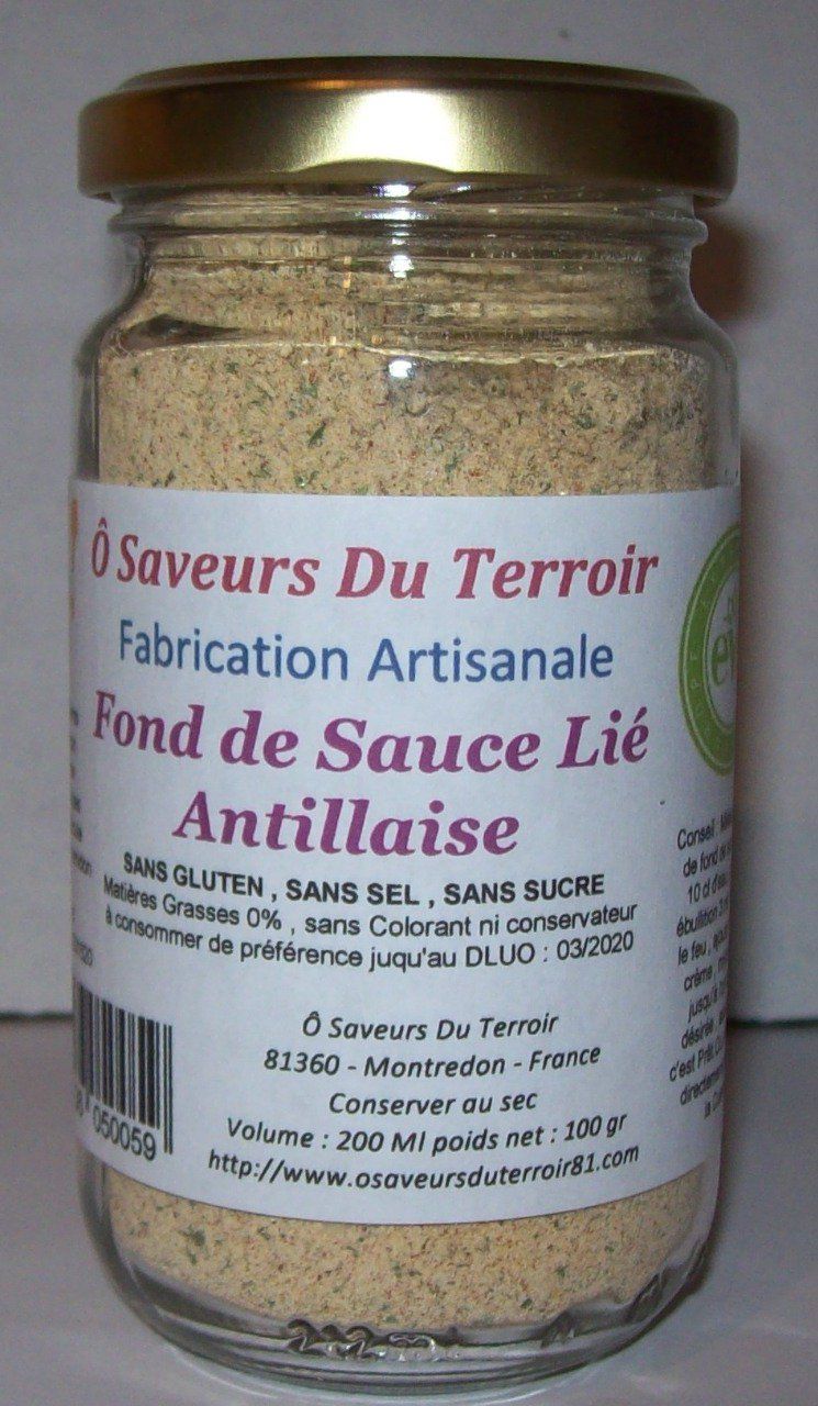 24 Fonds de Sauce Saveurs Antillaise 200 ML/100 gr -