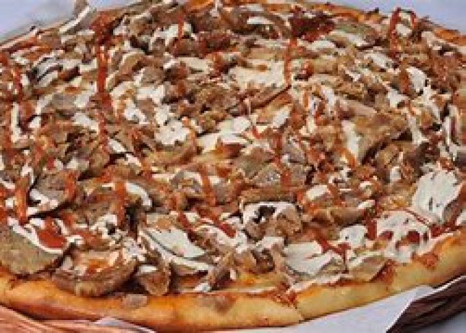 PIZZA KEBAB  ( Viande kebab  ) MAISON  28 CM  
