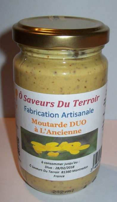 6 Pots de Moutarde Duo à l'Ancienne - 220 ml