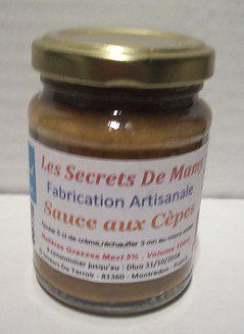   3  pots de Sauces aux Cèpes   - 220 ml -