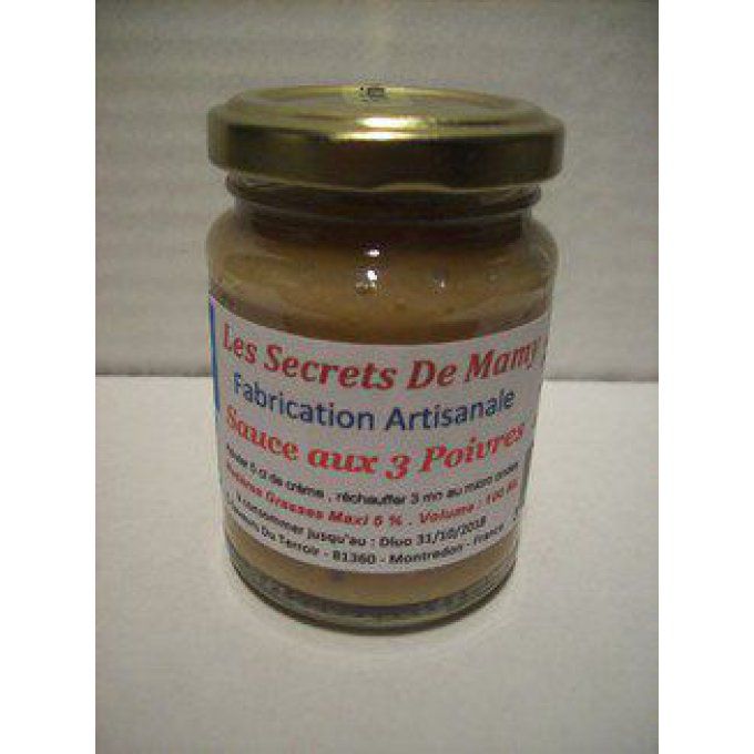 24 Sauces aux 3  Poivres  - 200 ml Label SUD DE FRANCE