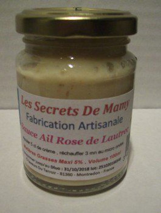  3 pots de  Sauces ail  Rose de Lautrec  - - 220 ml - Copie