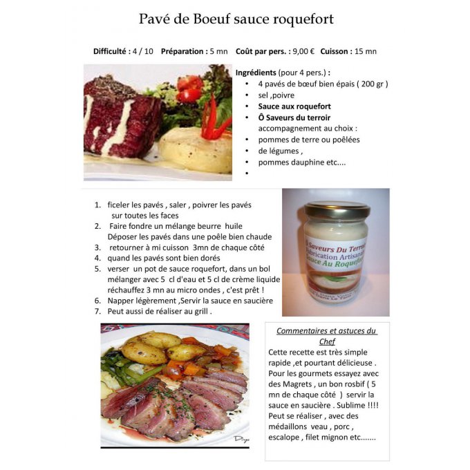  Sauce au Roquefort  -200 ML