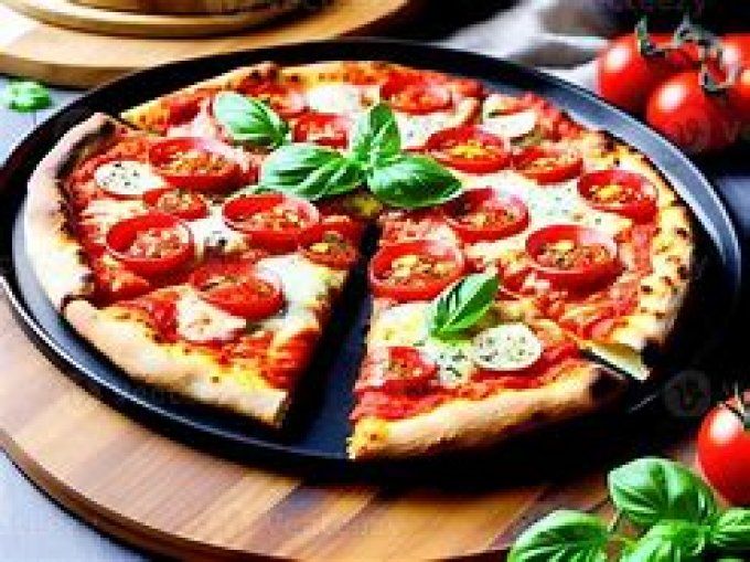 PIZZA MARGUERITA ( TOMATE- MOZZARELLA )MAISON  28 CM