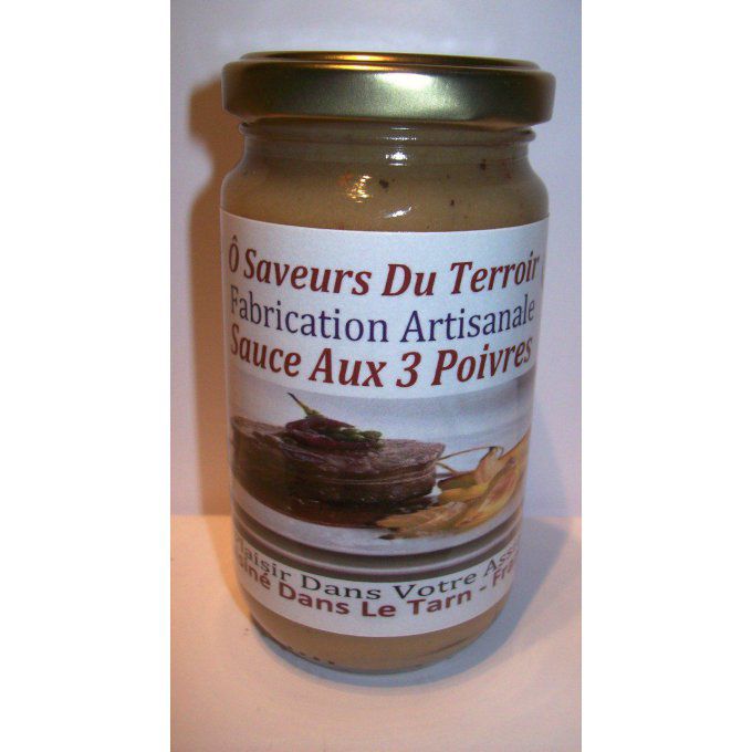 24 Sauces aux 3  Poivres  - 200 ml Label SUD DE FRANCE