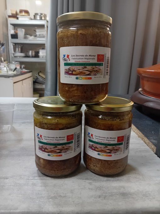  1 CUISSE DE canard  forestière FAIT MAISON 750 ml