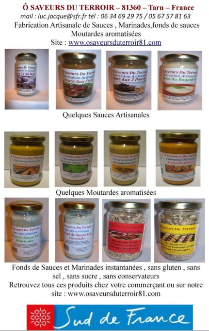 6 Pots de Moutarde Brasero  - 220 ml 