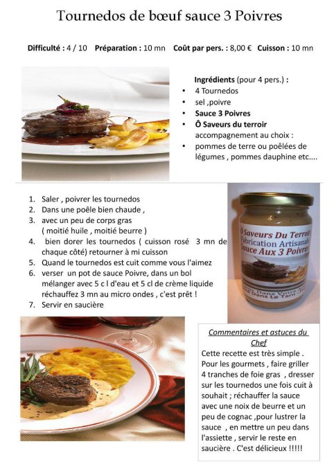 6 pots de  Sauce aux Poivres  - 220 ml 