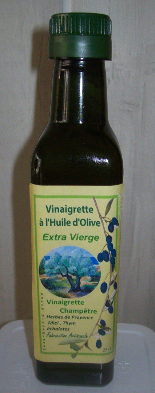6 Vinaigrettes Champêtre à l'huile d'olive 250 Ml et 6 vinaigre balsamique promo