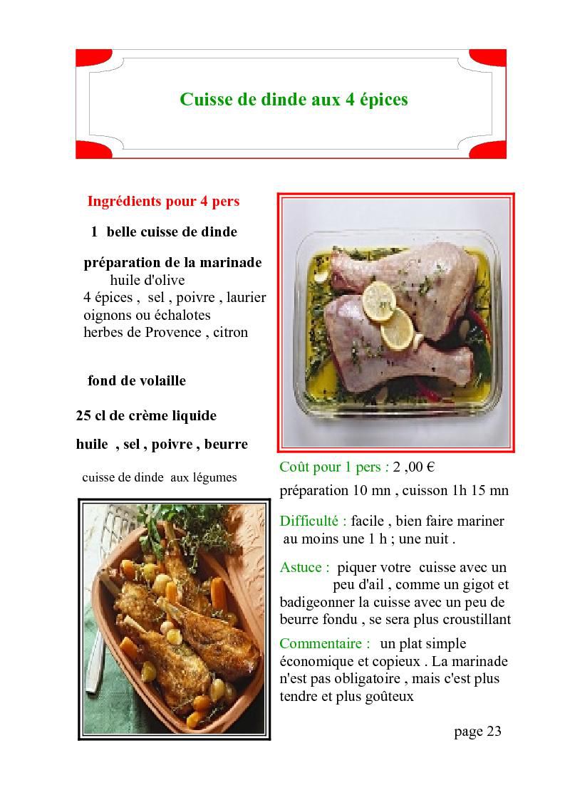 recette cuisse de dinde