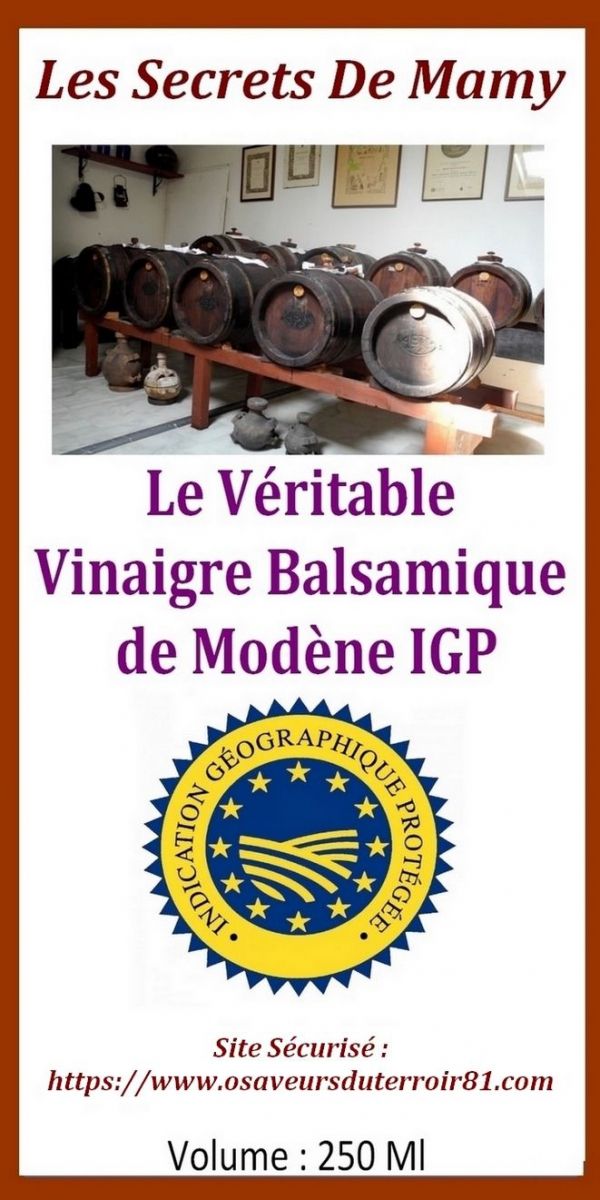 Vinaigre balsamique modène IGP